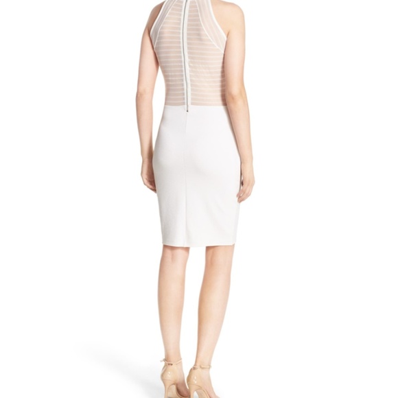NWT French Connection White Mesh Dress - Picture 3 of 4